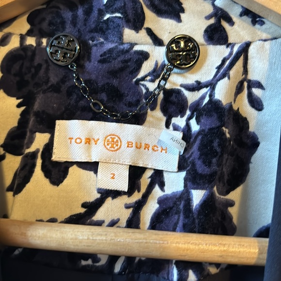 Tory Burch Dayton Velour Floral Blazer - Picture 3 of 11